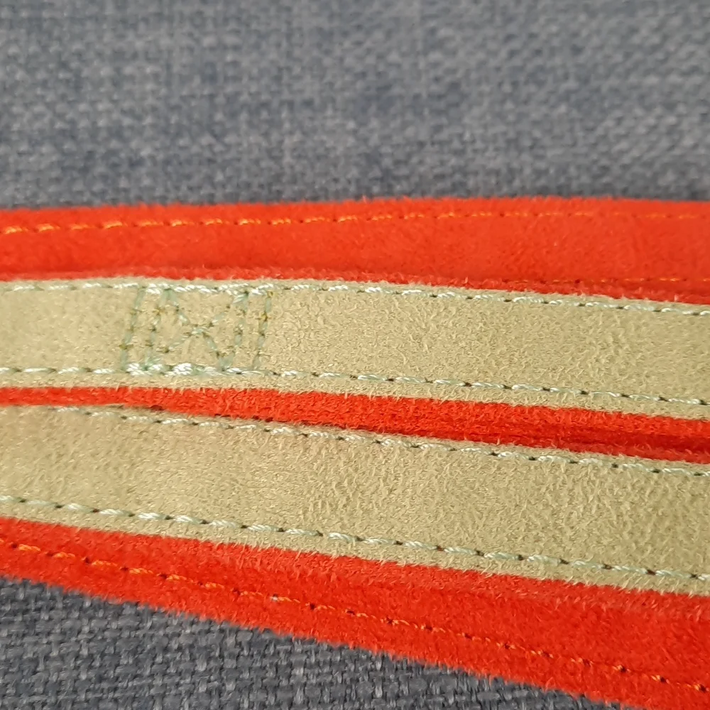 Toy Small Dog Suede Leash Lead Orange Lime Green Pet Fashion by Too! 5'